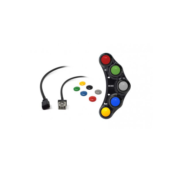 Commodo Jet Prime plug and play gauche version route MC OEM - Couleur : TITANE