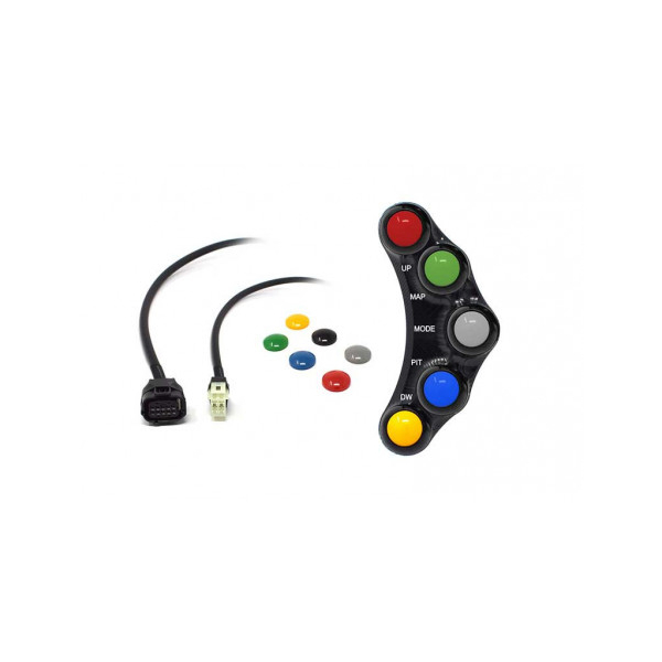 Commodo Jet Prime plug and play gauche version piste MC OEM - Couleur : NOIR