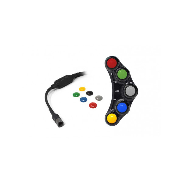 Commodo Jet Prime plug and play gauche version piste MC OEM - Couleur : ROUGE