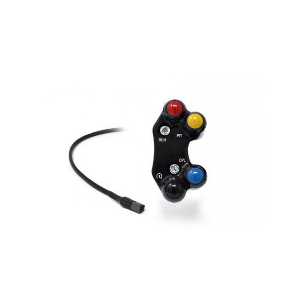 Commodo Jet Prime plug and play droit version route MC Brembo - Couleur : NOIR