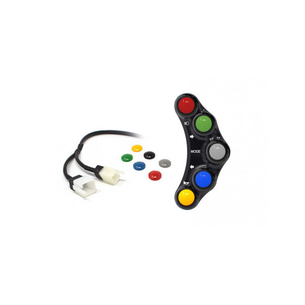 Commodo Jet Prime plug and play gauche version route MC OEM - Couleur : TITANE