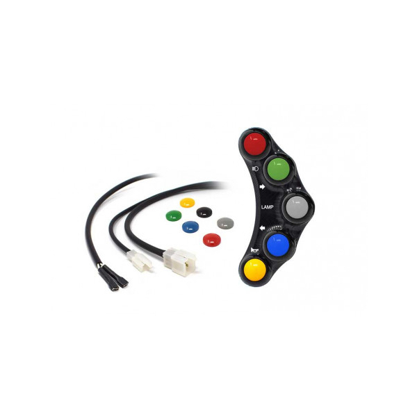 Commodo Jet Prime plug and play gauche version route MC OEM - Couleur : NOIR