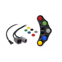 Commodo Jet Prime plug and play gauche version piste MC OEM - Couleur : NOIR 