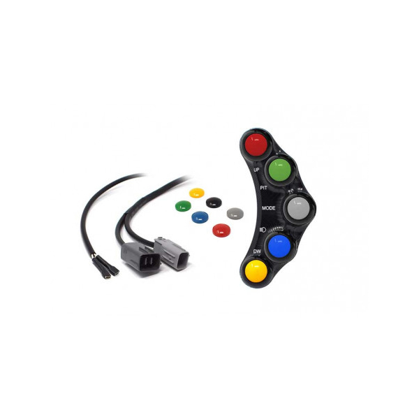 Commodo Jet Prime plug and play gauche version piste MC OEM - Couleur : NOIR