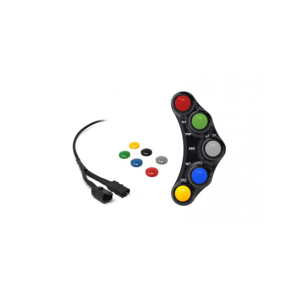 Commodo Jet Prime plug and play gauche version piste MC OEM - Couleur : NOIR