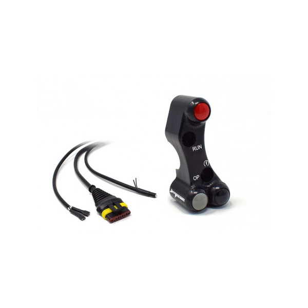 Commodo Jet Prime plug and play droit version route MC Brembo - Couleur : TITANE