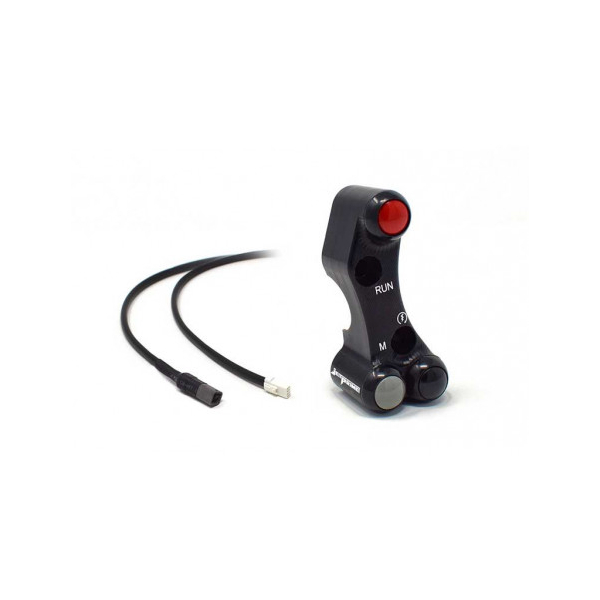 Commodo Jet Prime plug and play droit version route MC Brembo - Couleur : NOIR