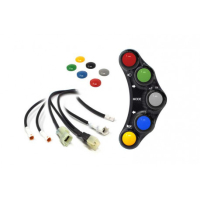 Commodo Jet Prime plug and play gauche version route MC OEM - Couleur : TITANE 