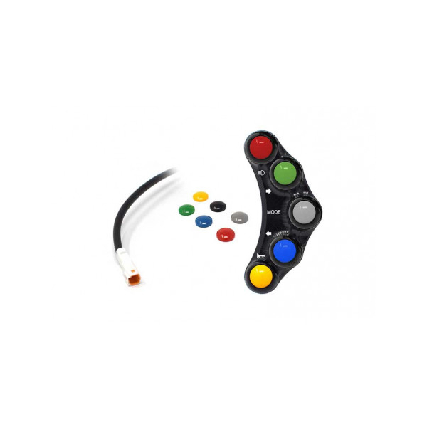 Commodo Jet Prime plug and play gauche version route MC OEM - Couleur : TITANE
