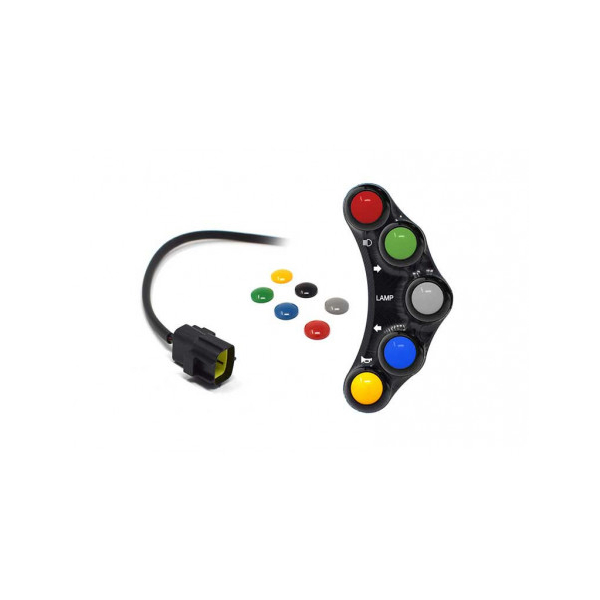 Commodo Jet Prime plug and play gauche version route MC OEM - Couleur : TITANE