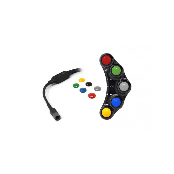 Commodo Jet Prime plug and play gauche version route MC OEM - Couleur : NOIR