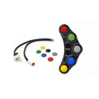 Commodo Jet Prime plug and play gauche version piste MC OEM - Couleur : TITANE 