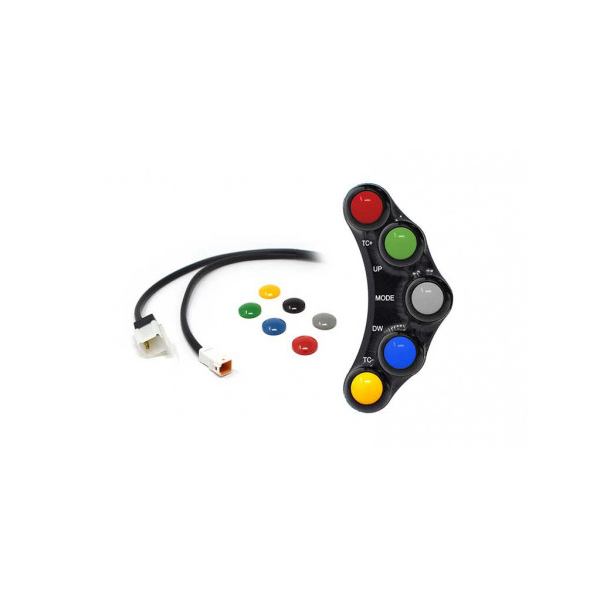 Commodo Jet Prime plug and play gauche version piste MC OEM - Couleur : TITANE