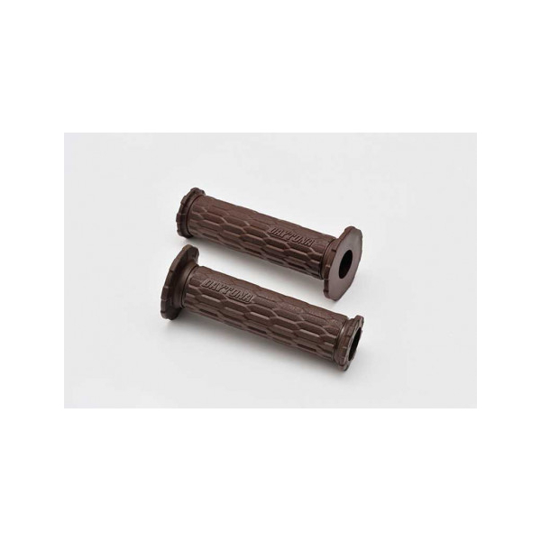 PAIRE POIGNEESGGD-AMI 22MM MARRON,125MM,PERCEES