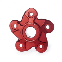 FLASQUE PORTE COURONNE 5 TROUS - Couleur : ROUGE 