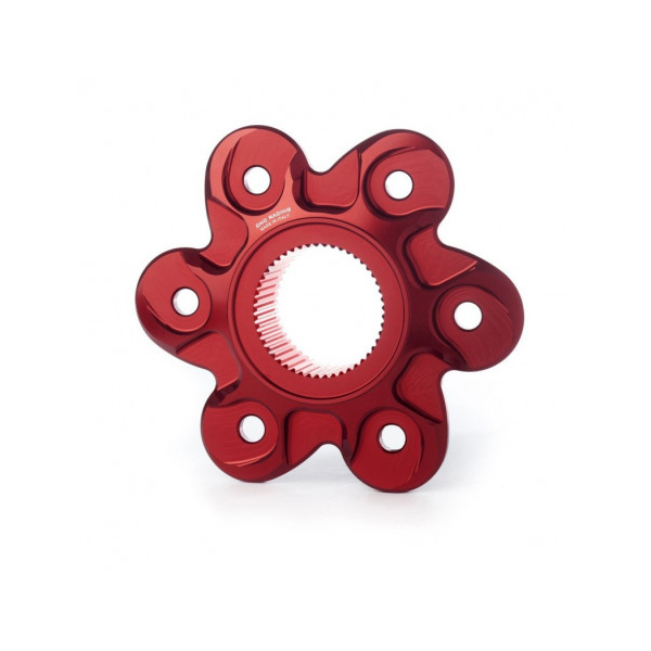 FLASQUE PORTE COURONNE 6 TROUS - Couleur : ROUGE
