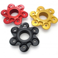 FLASQUE PORTE COURONNE 6 TROUS - Couleur : ROUGE