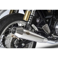 DOUBLE ECHAPPEMENT ZARD INOX POLI CONTINENTAL / INTERCEPTOR - Options : poli, Matière : inox, Embout : embout inox, Version : homologué