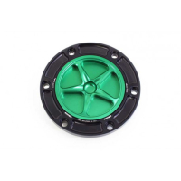 APRILIA/BENELLE/DERBI/KTM-MOTO GUZZI/MV AGUSTA/TRIUMPH TRAPPE A ESSENCE A VISSER - Couleur extérieur de trappe : ROUGE, Couleur bouchon intérieur de trappe : VERT