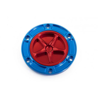 APRILIA/BENELLE/DERBI/KTM-MOTO GUZZI/MV AGUSTA/TRIUMPH TRAPPE A ESSENCE A VISSER - Couleur bouchon intérieur de trappe : BLEU, Couleur extérieur de trappe : ROUGE