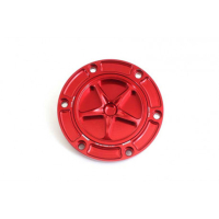APRILIA/BENELLE/DERBI/KTM-MOTO GUZZI/MV AGUSTA/TRIUMPH TRAPPE A ESSENCE A VISSER - Couleur extérieur de trappe : ROUGE, Couleur bouchon intérieur de trappe : NOIR MAT