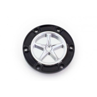 APRILIA/BENELLE/DERBI/KTM-MOTO GUZZI/MV AGUSTA/TRIUMPH TRAPPE A ESSENCE A VISSER - Couleur bouchon intérieur de trappe : SILVER, Couleur extérieur de trappe : ROUGE