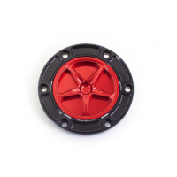 APRILIA/BENELLE/DERBI/KTM-MOTO GUZZI/MV AGUSTA/TRIUMPH TRAPPE A ESSENCE A VISSER - Couleur bouchon intérieur de trappe : ROUGE, Couleur extérieur de trappe : TITANE