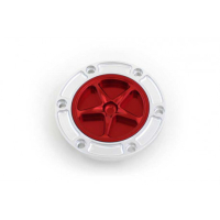 APRILIA/BENELLE/DERBI/KTM-MOTO GUZZI/MV AGUSTA/TRIUMPH TRAPPE A ESSENCE A VISSER - Couleur bouchon intérieur de trappe : ROUGE, Couleur extérieur de trappe : TITANE