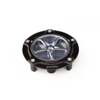 HONDA AFRICA TWIN / CB125R TRAPPE A ESSENCE A VISSER - Couleur extérieur de trappe : NOIR, Couleur bouchon intérieur de trappe : ROUGE