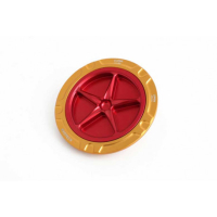 APRILIA/DUCATI/KTM/MV AGUSTA TRAPPE A ESSENCE A VISSER - Couleur extérieur de trappe : ROUGE, Couleur bouchon intérieur de trappe : NOIR MAT