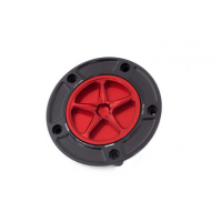 DUCATI / MOTO MORINI TRAPPE A ESSENCE A VISSER - Couleur extérieur de trappe : ROUGE, Couleur bouchon intérieur de trappe : NOIR MAT