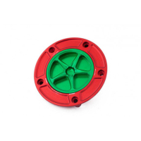 YAMAHA TRAPPE A ESSENCE A VISSER - Couleur extérieur de trappe : ROUGE, Couleur bouchon intérieur de trappe : VERT