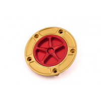 YAMAHA TRAPPE A ESSENCE A VISSER - Couleur extérieur de trappe : ROUGE, Couleur bouchon intérieur de trappe : VERT