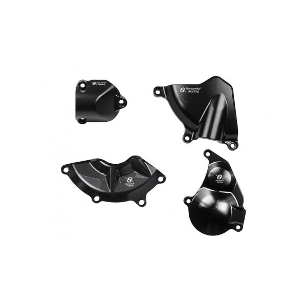 BMW S 1000 R KIT PROTECTION CARTER COTE GAUCHE ET DROIT ALU TAILLE MASSE - Couleur : OR