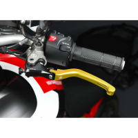 YAMAHA YZF KIT LEVIER FREIN ET EMBRAYAGE REPLIABLE ALU TAILLE MASSE BONAMICI - Couleur : OR