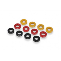 KIT DE 4 ENTRETOISES ETRIER DE FREIN CNC RACING - Couleur : ROUGE