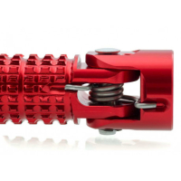PAIRE DE REPOSES PIEDS CNC RACING UNIVERSEL - Couleur 1 : ROUGE