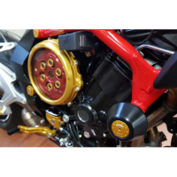 Tampons protection moteur cadre MV AGUSTA - Couleur : ROUGE