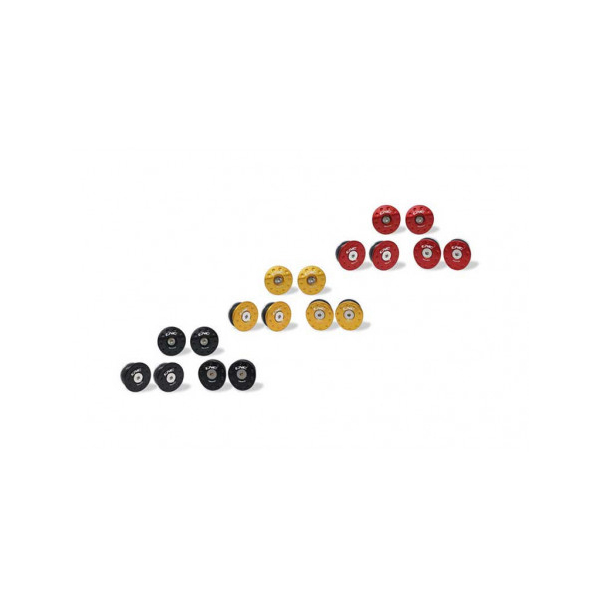 Kit 6 bouchons de cadre CNC RACING MV Agusta - Couleur : NOIR