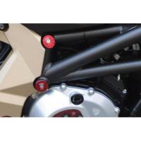 Kit 6 bouchons de cadre CNC RACING MV Agusta - Couleur : NOIR