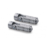 PAIRE DE REPOSES PIEDS CNC RACING UNIVERSEL SPORT - Couleur : SILVER 
