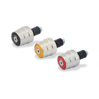 PAIRE D'EMBOUTS DE GUIDON BICOLOR CNC RACING - Couleur : ROUGE 