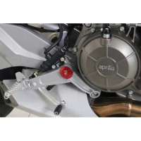 BOUCHON DE PLATINE REPOSE PIED APRILIA RS 660 CNC RACING - Coiuleur : ROUGE
