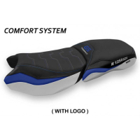 HOUSSE DE SELLE COMPATIBLE BMW R 1250 GS ADVENTURE (19-22) MODÈLE MAPELLO - Couleur : JAUNE, Type : CONFORT, Logo : AVEC LOGO 