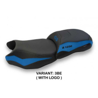 HOUSSE DE SELLE COMPATIBLE BMW R 1250 GS (19-22) MODÈLE DOBBIACO - Logo : AVEC LOGO, Couleur : GRIS GRIS, Type : STANDARD 