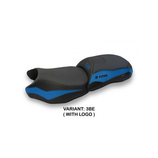 HOUSSE DE SELLE COMPATIBLE BMW R 1250 GS (19-22) MODÈLE DOBBIACO - Logo : AVEC LOGO, Couleur : GRIS GRIS, Type : STANDARD