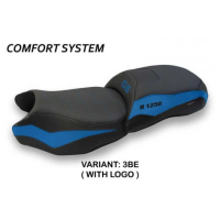 HOUSSE DE SELLE COMPATIBLE BMW R 1250 GS (19-22) MODÈLE JACHAL - Couleur : NOIR, Type : CONFORT, Logo : AVEC LOGO