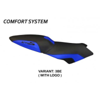 HOUSSE DE SELLE COMPATIBLE BMW K 1200 S (04-08) MODÈLE LARIANO 2 - Logo : AVEC LOGO, Couleur : BLEU, Type : STANDARD 