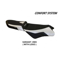 HOUSSE DE SELLE COMPATIBLE BMW K 1300 GT (09-11) MODÈLE ANAPA 1 - Logo : AVEC LOGO, Couleur : BLANC, Type : CONFORT