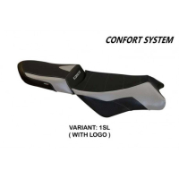 HOUSSE DE SELLE COMPATIBLE BMW K 1300 GT (09-11) MODÈLE ANAPA 1 - Type : CONFORT, Logo : AVEC LOGO, Couleur : GRIS GRIS
